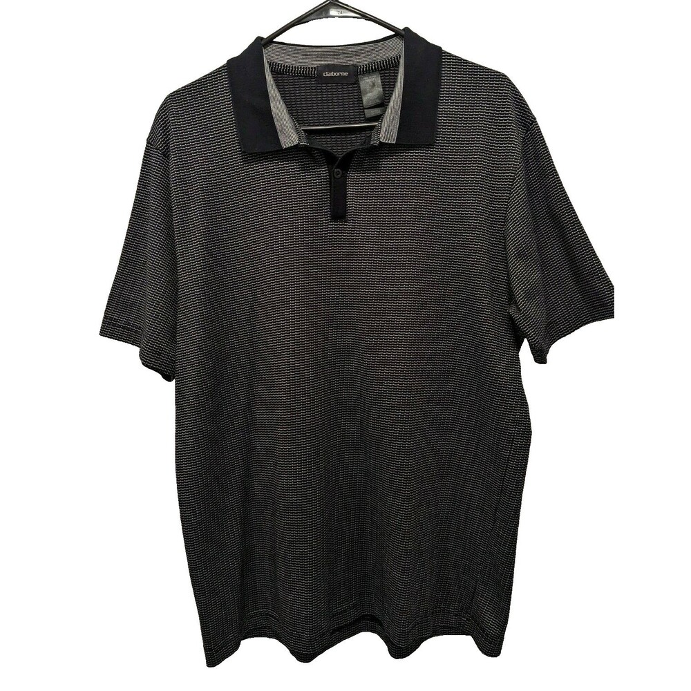 Claiborne Mens Pullover Short Sleeves Shirt Size Large Prima Cotton